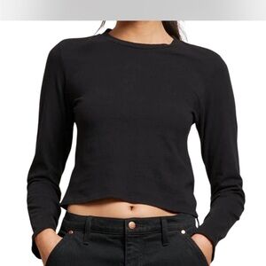 Perfectwhitetee Black Long Sleeve Tee